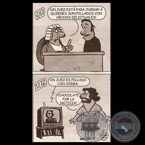 DE UN TIEMPO... A ESTA PARTE, 2009 - Humor gráfico de MARIO CASARTELLI